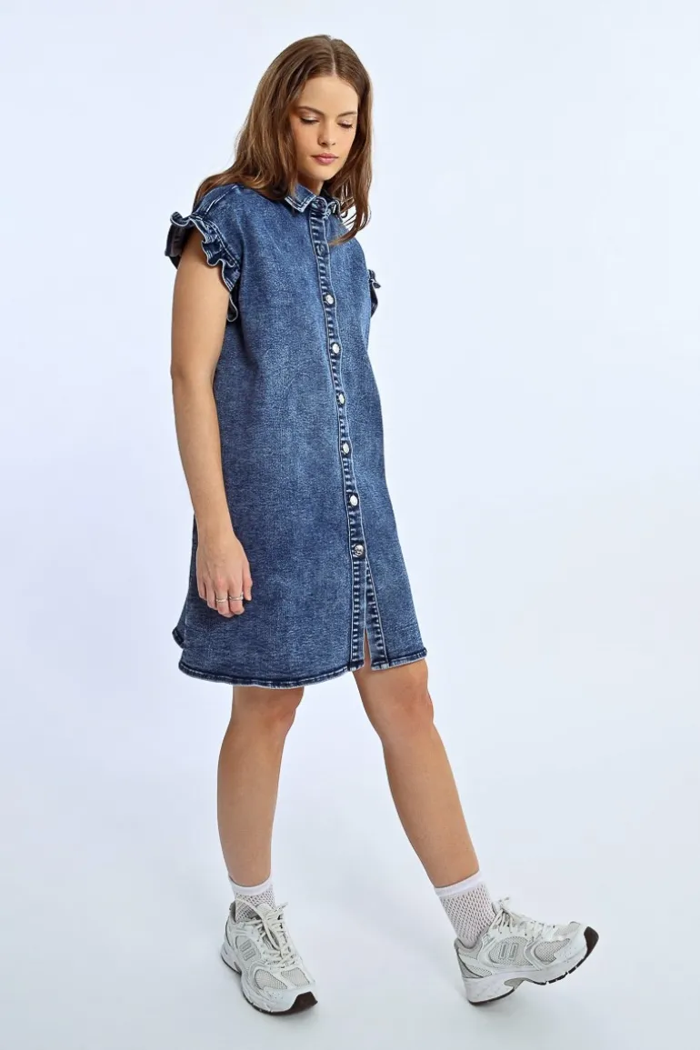 Robe chemise en jean