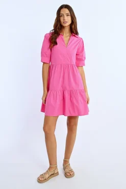Robe chemisier à volants