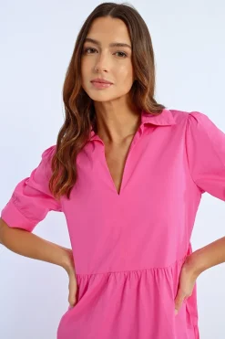 Robe chemisier à volants