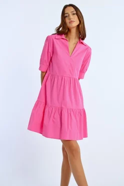 Robe chemisier à volants