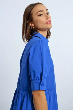 Robe chemisier à volants