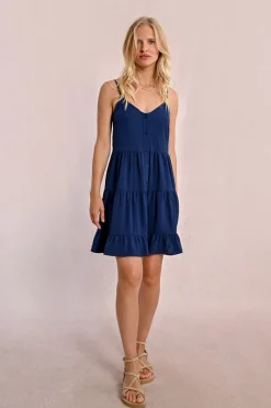 Robe courte à bretelles