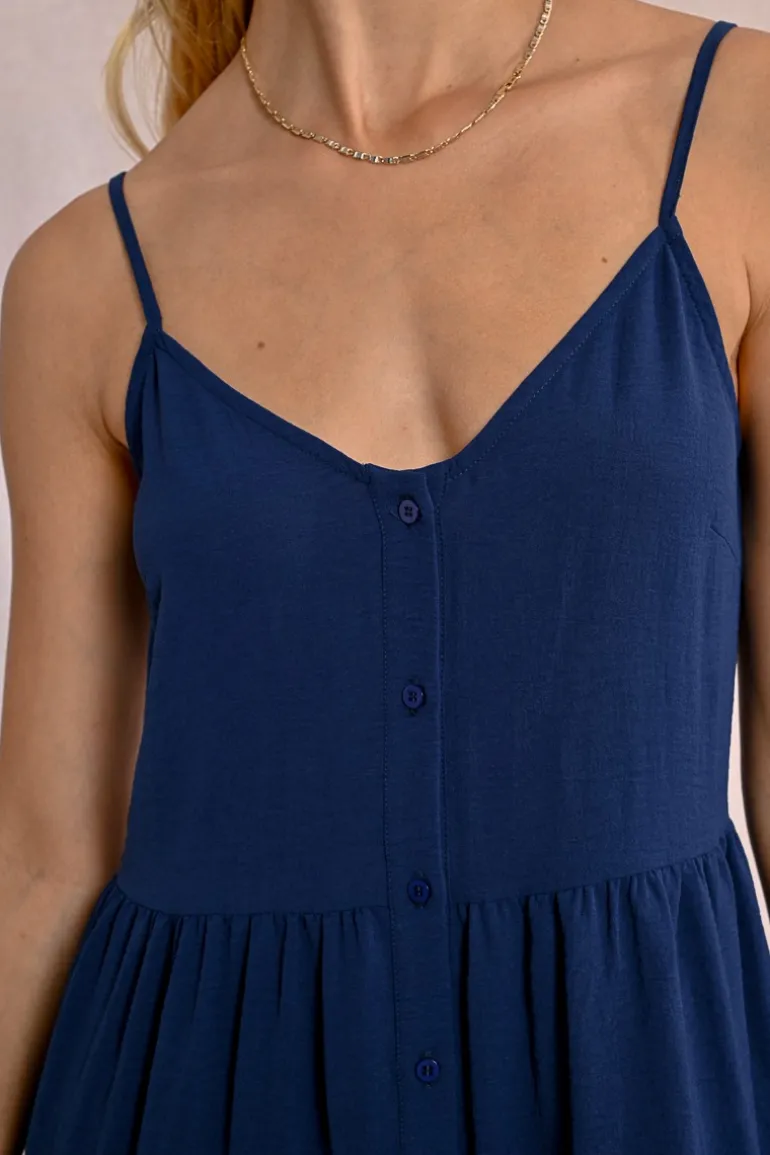 Robe courte à bretelles