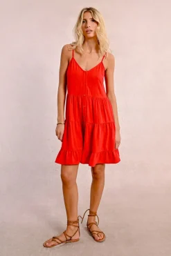 Robe courte à bretelles