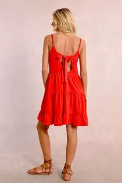 Robe courte à bretelles