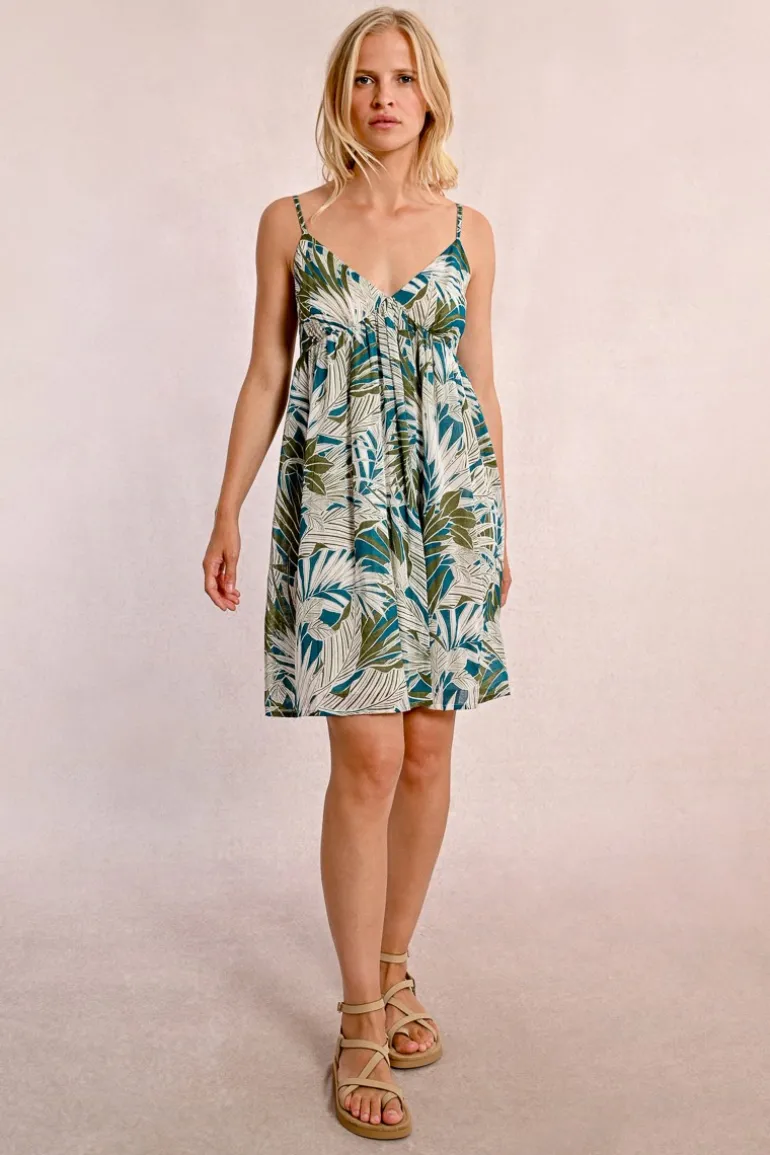 Robe courte à bretelles