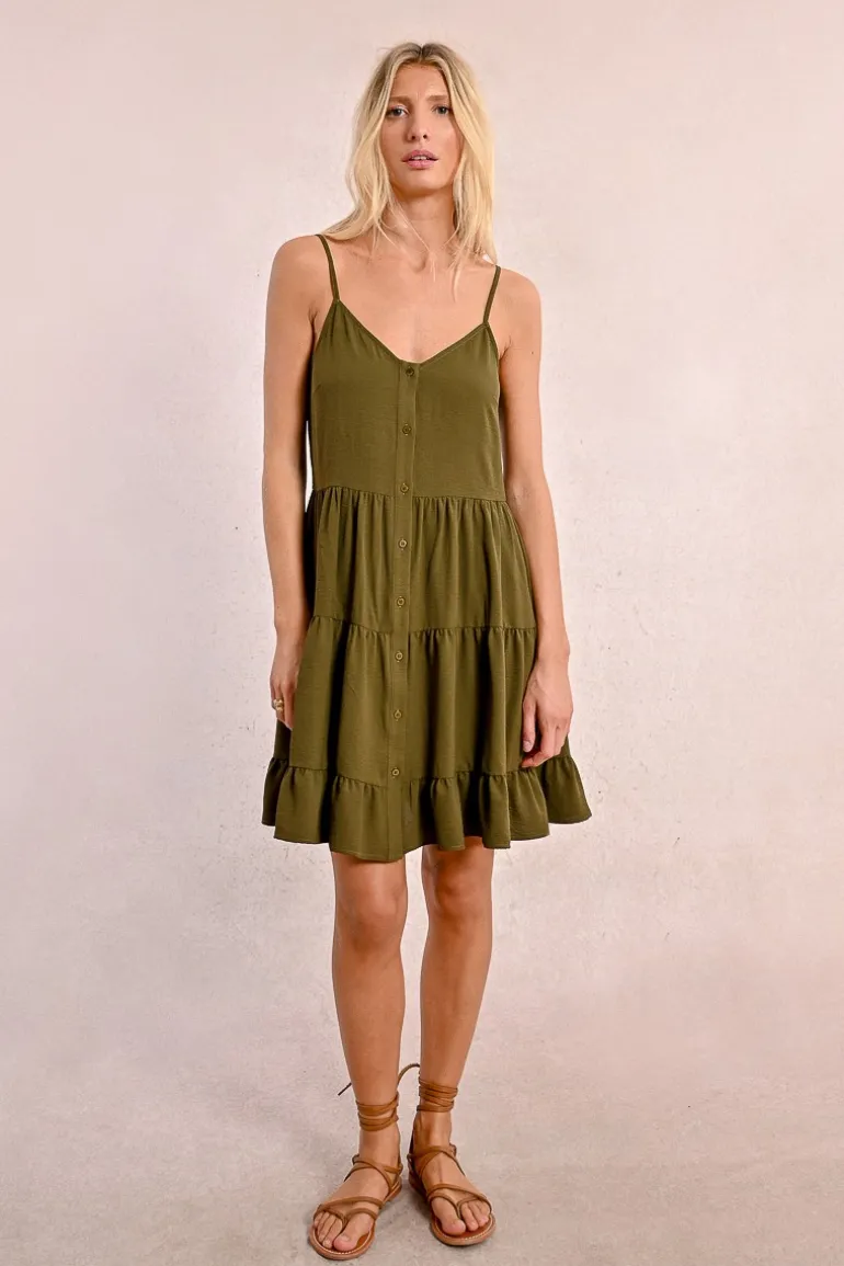 Robe courte à bretelles
