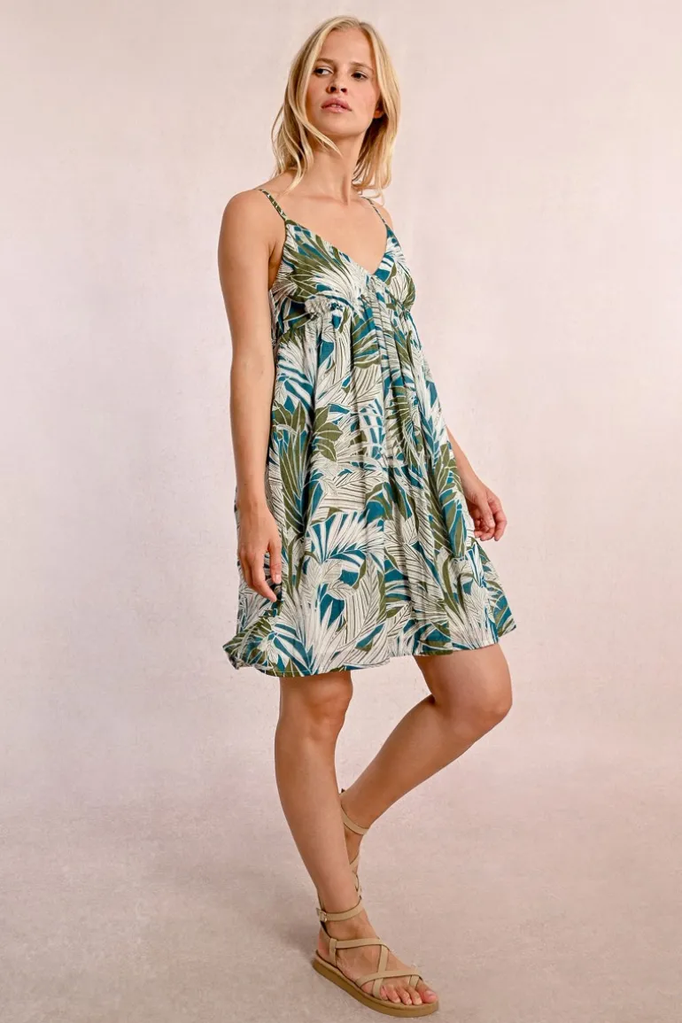 Robe courte à bretelles
