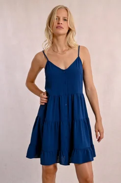 Robe courte à bretelles