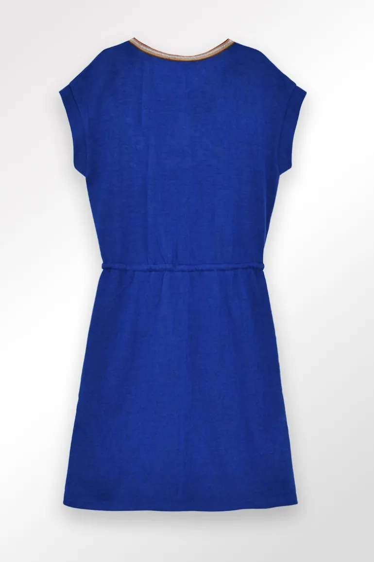 Robe courte à col V