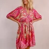 Robe courte à imprimé