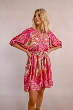 Robe courte à imprimé