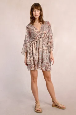 Robe courte à imprimé