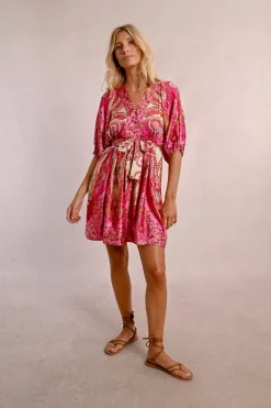 Robe courte à imprimé