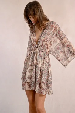 Robe courte à imprimé