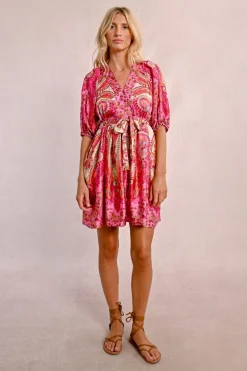 Robe courte à imprimé