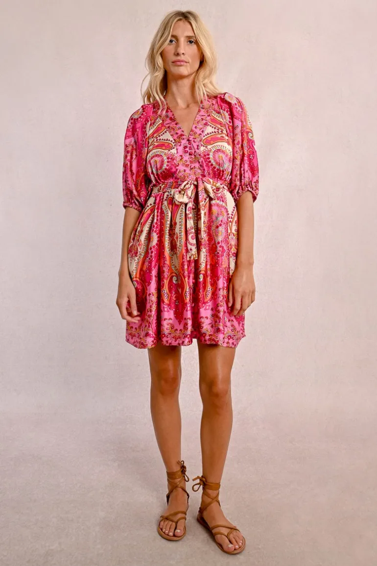 Robe courte à imprimé