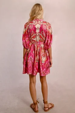 Robe courte à imprimé