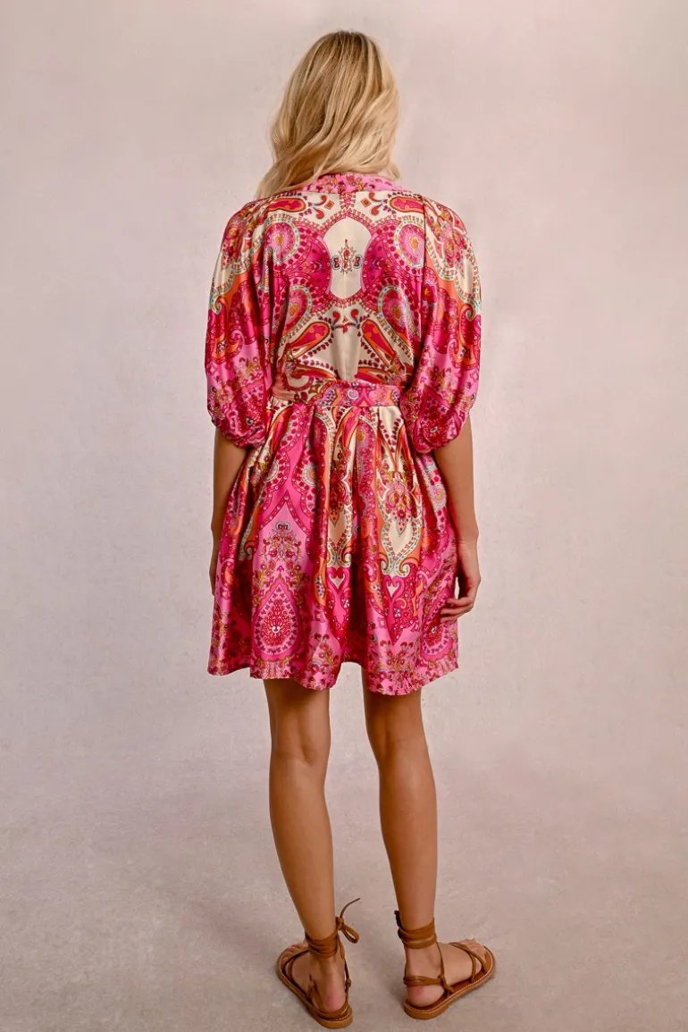 Robe courte à imprimé