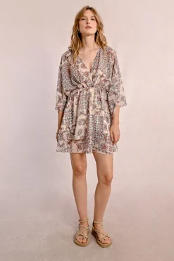 Robe courte à imprimé