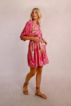 Robe courte à imprimé
