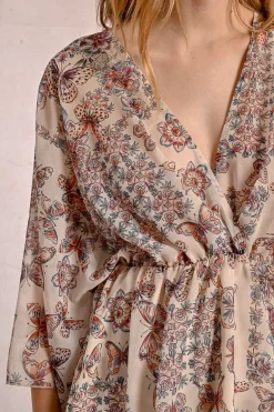Robe courte à imprimé