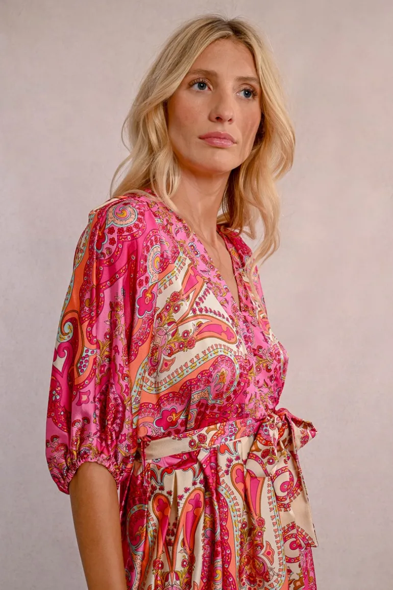 Robe courte à imprimé