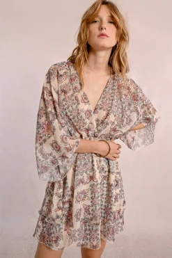 Robe courte à imprimé