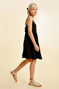 Robe courte à volants