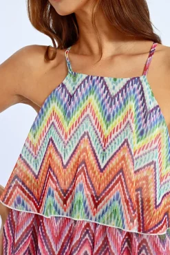 Robe courte à volants
