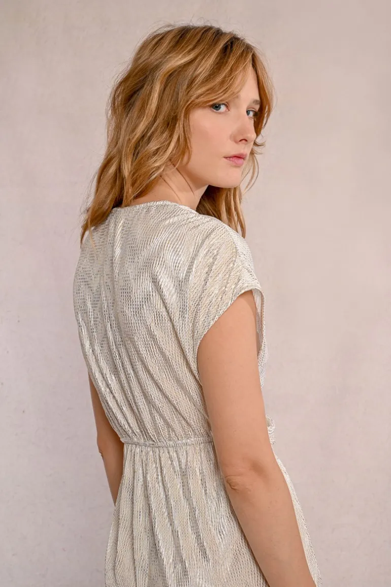 Robe courte drappée