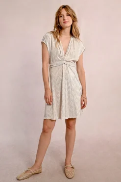 Robe courte drappée