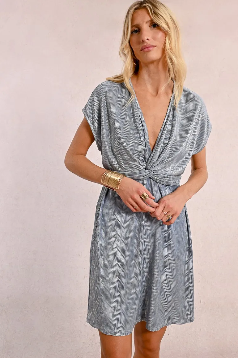 Robe courte drappée
