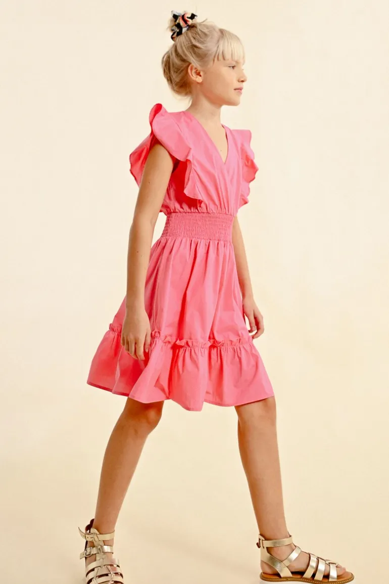 Robe courte en volume