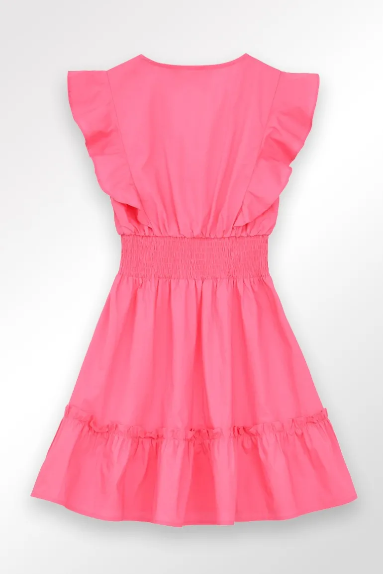 Robe courte en volume