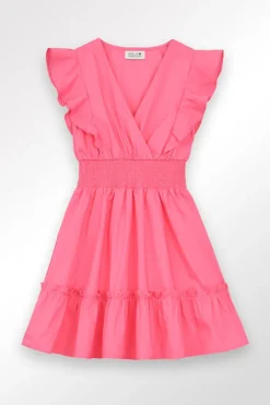 Robe courte en volume