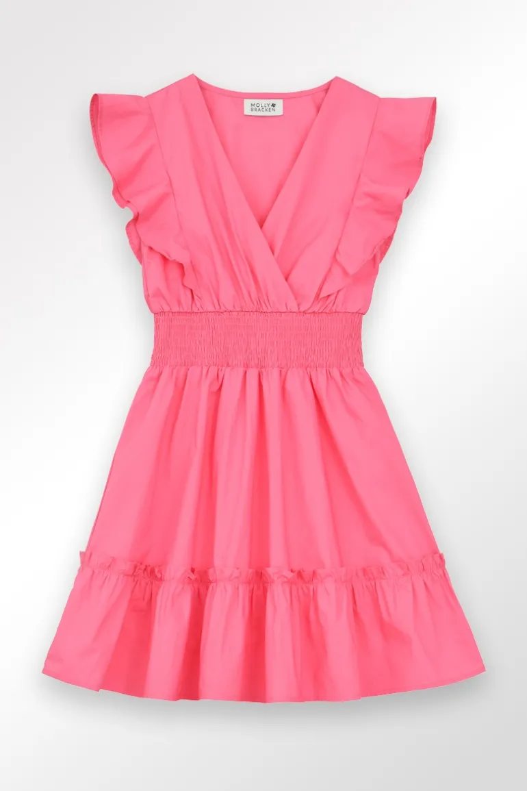 Robe courte en volume