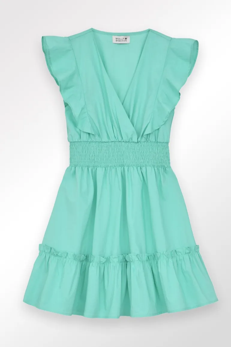 Robe courte en volume