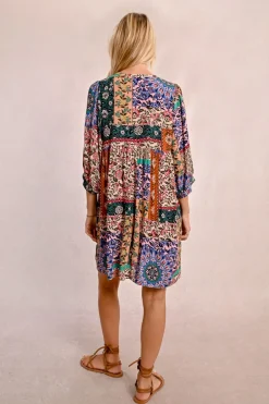 Robe courte, imprimé cachemire