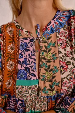Robe courte, imprimé cachemire