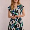 Robe courte imprimée