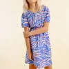 Robe courte, imprimée