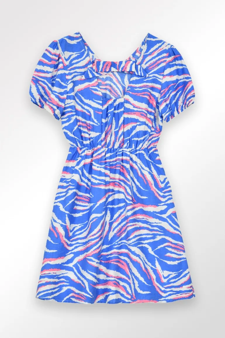 Robe courte, imprimée