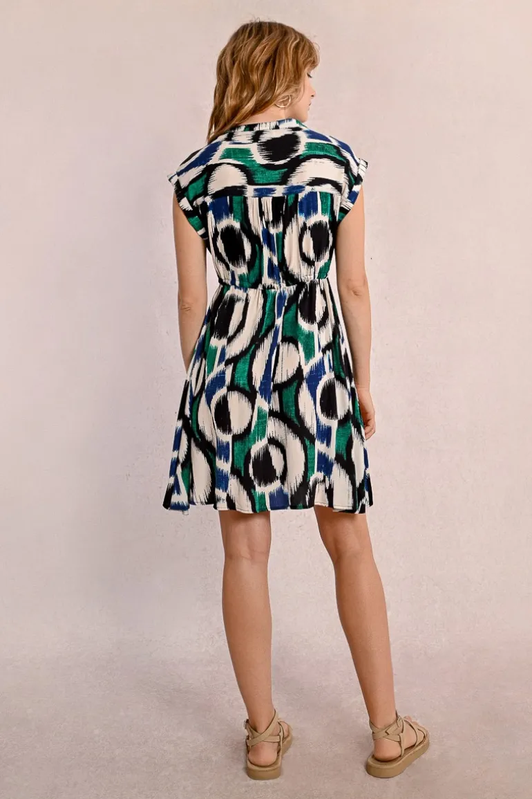Robe courte imprimée