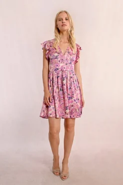 Robe courte imprimée