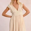 Robe courte plissée