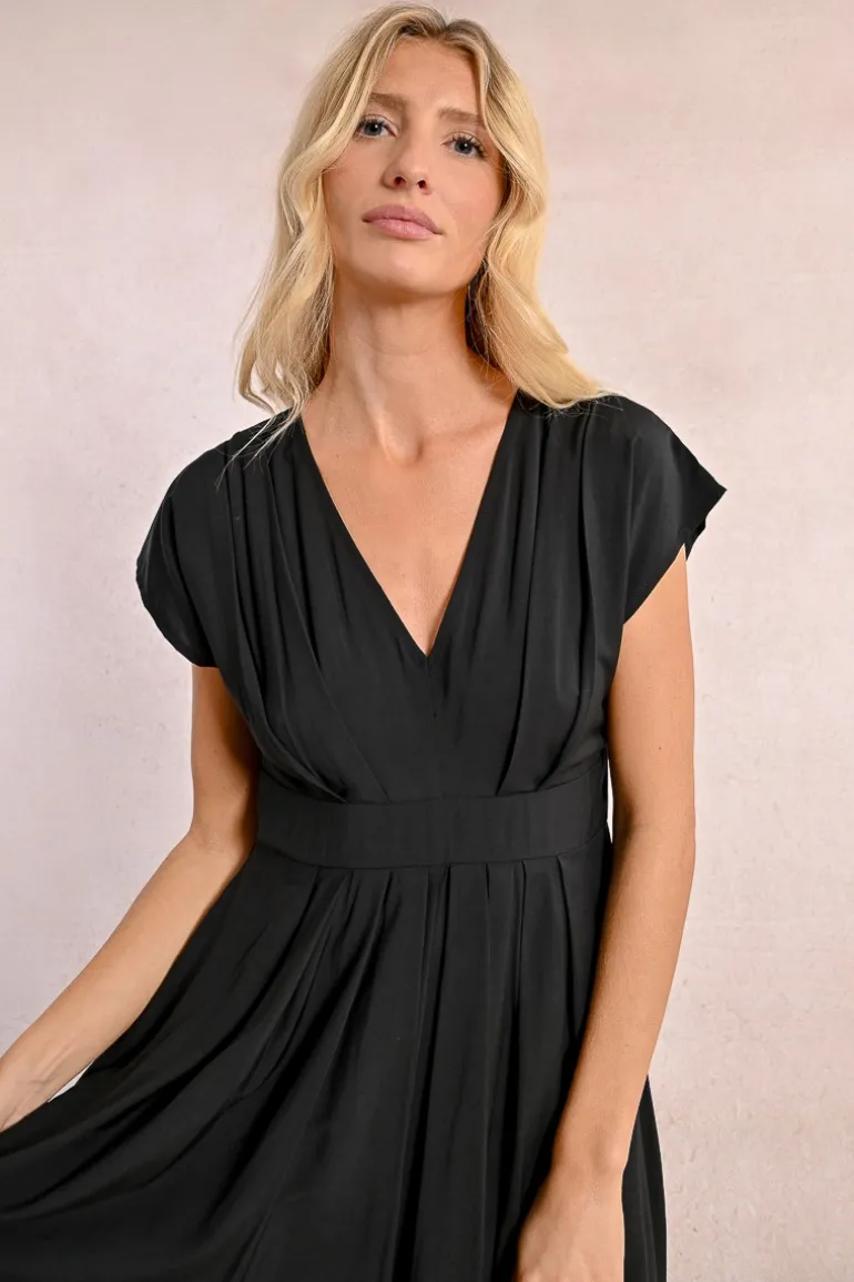 Robe courte plissée