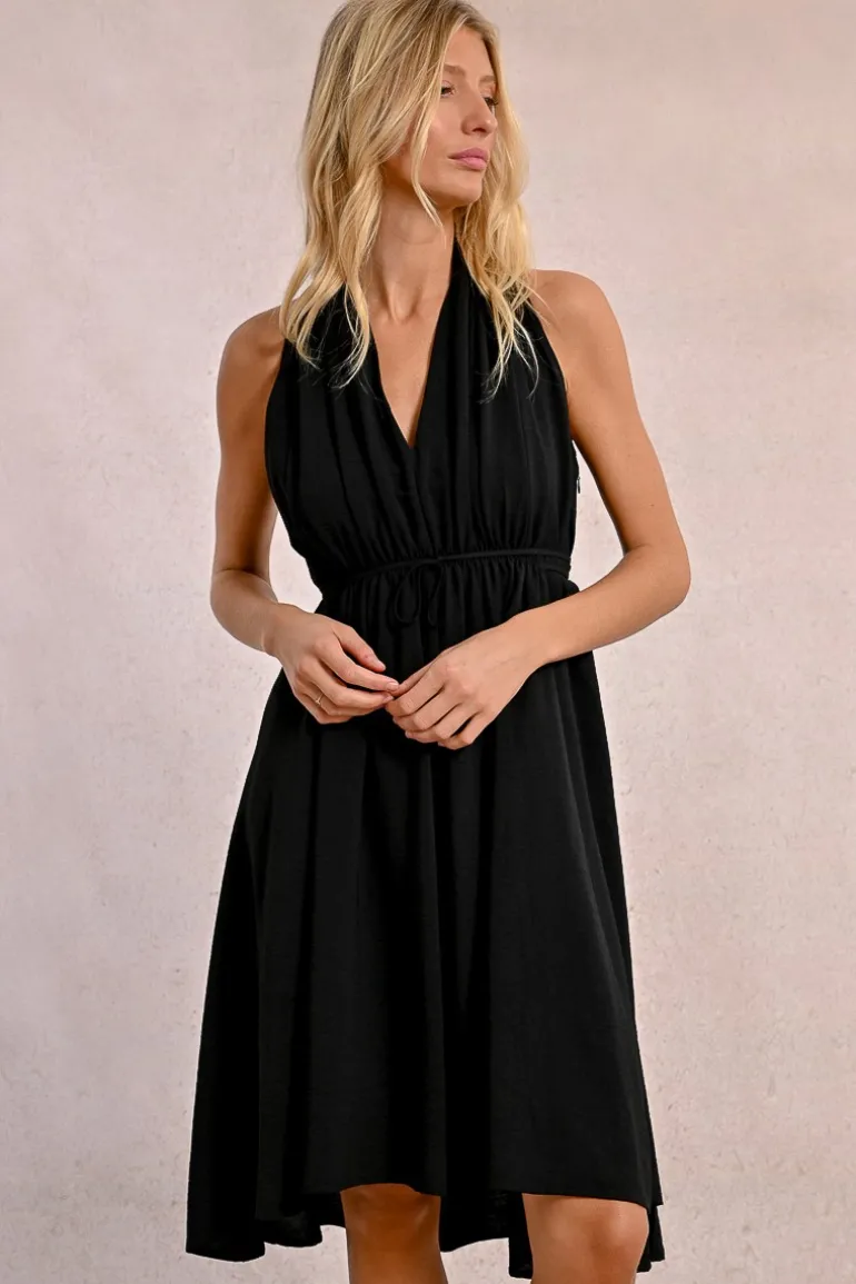 Robe courte plissée