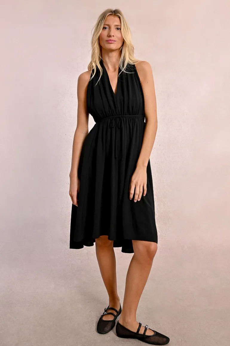 Robe courte plissée