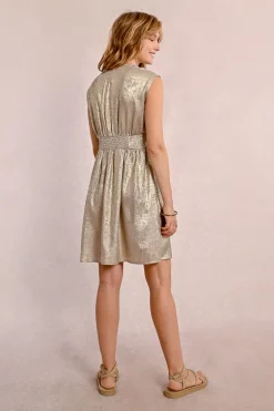 Robe courte satinée